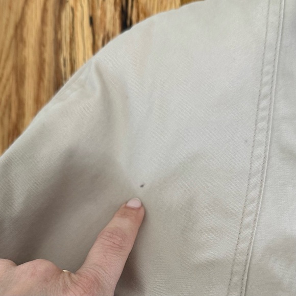 London Fog Limited Edition Tan Petite Trench Coat Jacket 4P - Picture 6 of 9